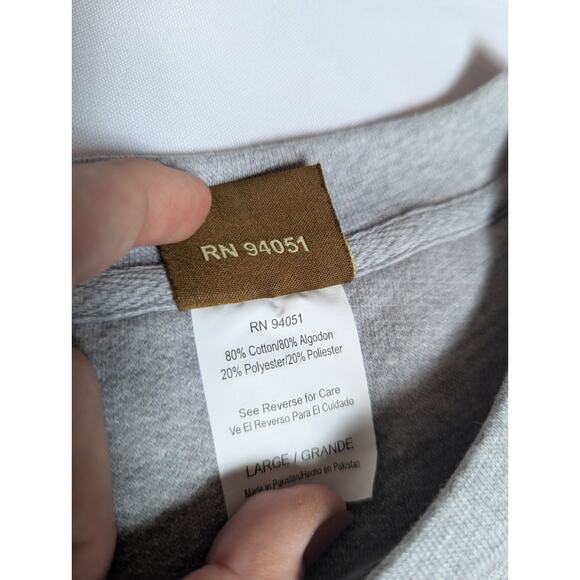 American Outdoors Woodland Predators Gray Wolf Pack Crewneck Sweatshirt Mens L - Picture 5 of 5